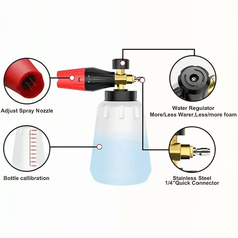 Cannone schiumogeno ad alta pr - Pressure Washer Foam Gun recensione e prezzo